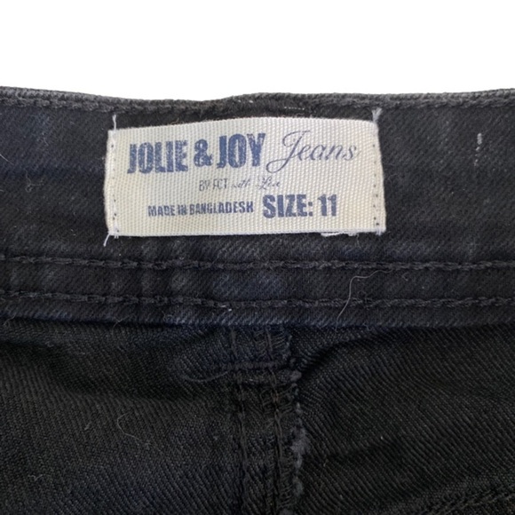 JOLIE & Joy Black Denim Shorts Juniors Size 11 - Picture 3 of 7